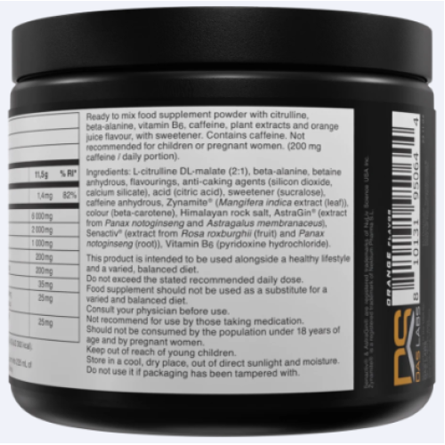BUCKED UP Великобритания ,PREMIUM Pre-Workout, предтренировочная добавка, вкус Killa Oj (лимон,апельсин), 288 г (25 порций)