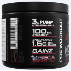 BUCKED UP, WOKE AF версия EU, PREMIUM Pre-Workout, вкус Rocket Pop (Голубая малина, лайм, вишня), 260 г (40 порций)