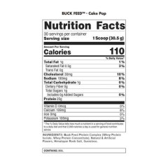 BUCKED UP, Buck Feed Original, PREMIUM протеин, вкус Cakepop ( кейкпоп ), 915 г (30 порций)
