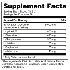 BuckedUp Essentials EAA amino acids , незаменимые аминокислоты (Пина Колада) 330г (30 порций)
