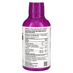 Bluebonnet Nutrition, Жидкий цитрат кальция и магния с витамином D3, вкус лимона, 473 мл (16 жидких унций)