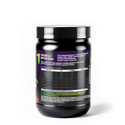 Bogatyr, Незаменимые аминокислоты, BCAA, вкус Яблоко-персик, 275 г (50 порций)