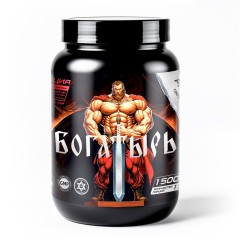 Bogatyr, MASS Gainer, Гейнер для увеличения массы, вкус Лесной орех, 1500 г, (15 порций)