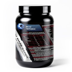 Bogatyr, MASS Gainer, Гейнер для увеличения массы, вкус Черника, 1500 г, (15 порций)