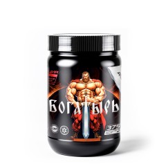 Bogatyr, Pre-Workout, Предтренировочный комплекс, вкус Яблоко, 375 г, (25 порций)