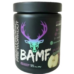 BUCKED UP, BAMF, PREMIUM ноотропный предтренировочный комплекс, вкус Pump N Grind (Виноград и Зеленое яблоко), 369 г (30 порций)