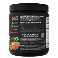 BUCKED UP, BAMF, PREMIUM ноотропный предтренировочный комплекс, вкус (Клубника и киви), 369 г (30 порций)