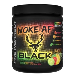 BUCKED UP, WOKE AF USA, BLACK, Pre-Workout, Ноотропный предтренировочный комплекс, вкус Island Fusion (Клубника, ананас, лайм), 351 г (30 порций)