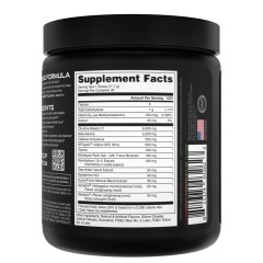 BUCKED UP, WOKE AF USA, BLACK, Pre-Workout, Ноотропный предтренировочный комплекс, вкус Island Fusion (Клубника, ананас, лайм), 351 г (30 порций)