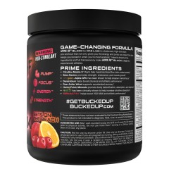 BUCKED UP, WOKE AF USA, BLACK, Pre-Workout, Ноотропный предтренировочный комплекс, вкус Sets on the Beach (Апельсин, клюква, персик), 357 г (30 порций)