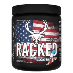 BUCKED UP, Racked BCAA, Rocket Pop (Голубая малина, лайм, вишня), 309 г (30 порций)