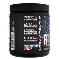 Bucked Up, Racked BCAA, Rocket Pop (Голубая малина, лайм, вишня), 309 г (30 порций)