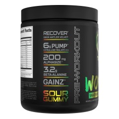 BUCKED UP, WOKE AF USA, PREMIUM Pre-Workout, Ноотропный предтренировочный комплекс, вкус Sour Gummy (Кислый мармелад), 378 г (30 порций)