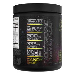 BUCKED UP, BAMF BLACK, PREMIUM, ноотропный предтренировочный комплекс, вкус Candy Shop (кислые мармеладки), 381 г (30 порций)