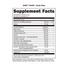 BUCKED UP, BAMF BLACK, PREMIUM, ноотропный предтренировочный комплекс, вкус Candy Shop (кислые мармеладки), 381 г (30 порций)