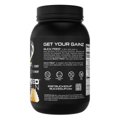 BUCKED UP, Buck Feed Original, PREMIUM протеин, вкус Swole Whip (Ананас, манго и ваниль), 930 г (30 порций) 