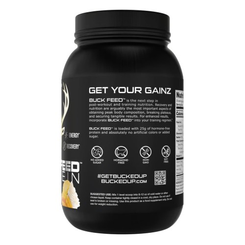 BUCKED UP, Buck Feed Original, PREMIUM протеин, вкус Swole Whip (Ананас, манго и ваниль), 930 г (30 порций) 