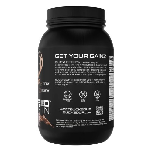 BUCKED UP, Buck Feed Original, PREMIUM протеин, вкус Шоколад, 1030 г (30 порций)