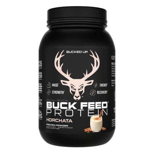 BUCKED UP, Buck Feed Original, PREMIUM протеин, вкус Horchata (Ваниль, корица и кокос), 948 г (30 порций) 