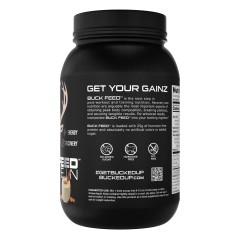 BUCKED UP, Buck Feed Original, PREMIUM протеин, вкус Horchata (Ваниль, корица и кокос), 948 г (30 порций) 