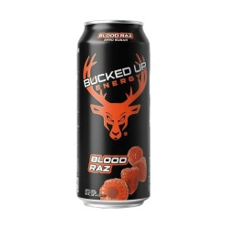 BUCKED UP, Energy Drink, энергетический напиток, вкус Blood Raz (Красная малина), 473 мл (16 унций)
