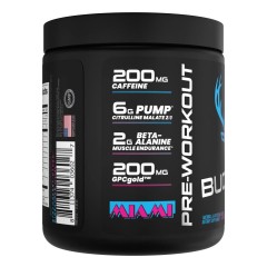 BUCKED UP, PREMIUM Pre-Workout, предтренировочная добавка, вкус Miami (Клубника, манго и ананас), 318 г (30 порций)