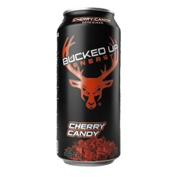 BUCKED UP, Energy Drink, энергетический напиток, вкус Cherry Candy (Вишневые конфетки), 473 мл (16 унций)
