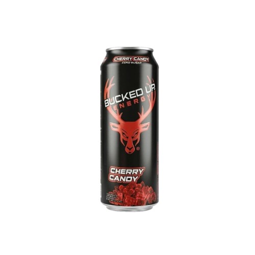 BUCKED UP, Energy Drink, энергетический напиток, вкус Cherry Candy (Вишневые конфетки), 473 мл (16 унций)