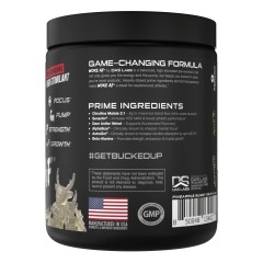 BUCKED UP, WOKE AF USA, PREMIUM Pre-Workout, Ноотропный предтренировочный комплекс, вкус White Gummy Deer (Мармеладный олень с ананасом), 357 г (30 порций)