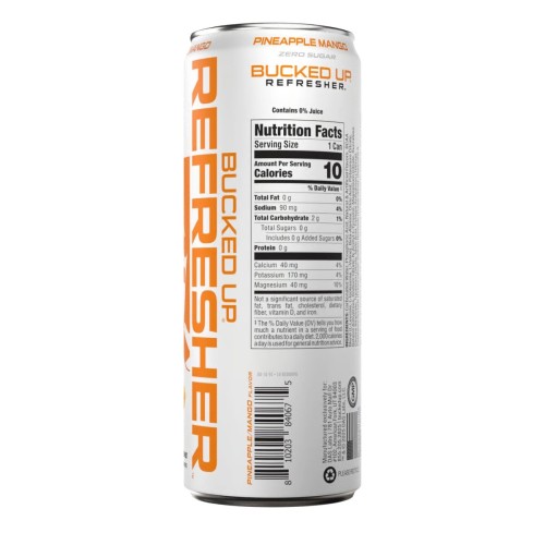 Bucked Up, Refresher, Освежающий энергетический напиток, вкус Ананас и манго, 355 мл (12 унций)