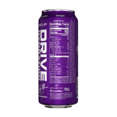 BUCKED UP, Drive Hydration, гидратационный напиток с электролитами, вкус Виноград, 473 мл (16 унций)