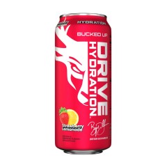BUCKED UP, Drive Hydration, гидратационный напиток с электролитами, вкус Клубничный лимонад, 473 мл (16 унций)