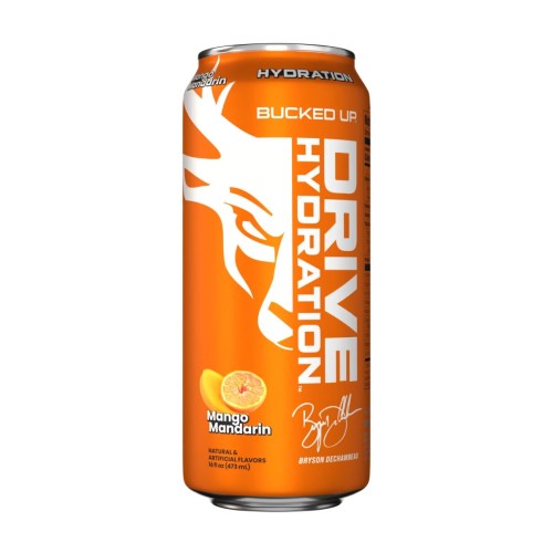 BUCKED UP, Drive Hydration, гидратационный напиток с электролитами, вкус Манго и мандарин, 473 мл (16 унций)