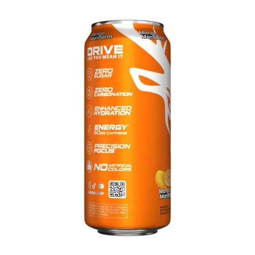 BUCKED UP, Drive Hydration, гидратационный напиток с электролитами, вкус Манго и мандарин, 473 мл (16 унций)