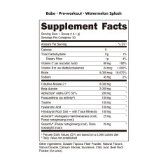 BUCKED UP, Babe, PREMIUM предтренировочный комплекс, со вкусом арбуза, 363 г (12,8 унции) (30 порций) 