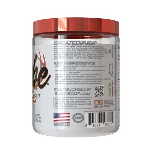 BUCKED UP, Babe, предтренировочный комплекс, вкус Sparkling Orchard (Зеленое яблоко, белый персик и белый виноград), 357 г (30 порций)