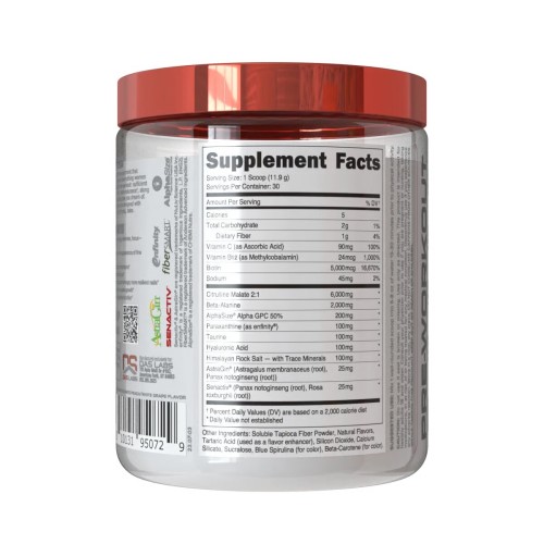 BUCKED UP, Babe, предтренировочный комплекс, вкус Sparkling Orchard (Зеленое яблоко, белый персик и белый виноград), 357 г (30 порций)