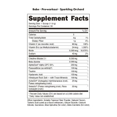 BUCKED UP, Babe, предтренировочный комплекс, вкус Sparkling Orchard (Зеленое яблоко, белый персик и белый виноград), 357 г (30 порций)