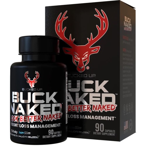 BUCKED UP, Buck Naked, для контроля веса — 90 капсул,(30 порций)