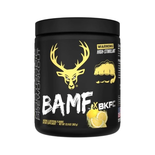 BUCKED UP, BAMF, PREMIUM ноотропный предтренировочный комплекс, вкус Ванильный лимонад, 363 г (30 порций)