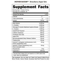 BUCKED UP, Mother Bucker PREMIUM Pre-Workout, усиленный предтренировочный комплекс, вкус Ninja Nectar (Нектар ниндзя), 382 г (20 порций)