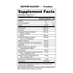 BUCKED UP, Mother Bucker PREMIUM Pre-Workout, усиленный предтренировочный комплекс, вкус Freedom Grape (Виноград), 382 г (20 порций)