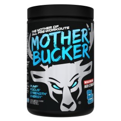 BUCKED UP, Mother Bucker PREMIUM Pre-Workout, усиленный предтренировочный комплекс, вкус Blue Cotton Candy (Голубая сахарная вата), 380 г (20 порций)