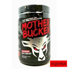 BUCKED UP, Mother Bucker Pre-Workout, усиленный предтренировочный комплекс, вкус Gym Junkie Juice (Красная малина/Апельсин), 408 г (40 порций)