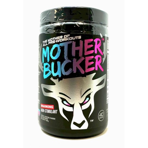 BUCKED UP, Mother Bucker Pre-Workout, усиленный предтренировочный комплекс, вкус Miami (Клубника, манго, ананас), 400 г (40 порций)