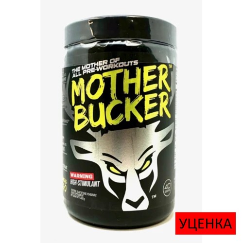 BUCKED UP, Mother Bucker Pre-Workout, усиленный предтренировочный комплекс, вкус Musclehead Mango (Манго), 400 г (40 порций)