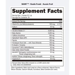 BUCKED UP, BAMF, PREMIUM ноотропный предтренировочный комплекс, вкус Grape Frost (Виноградный иней), 357 г (30 порций)