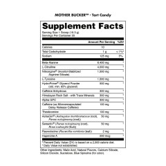 BUCKED UP, Mother Bucker PREMIUM Pre-Workout, усиленный предтренировочный комплекс, вкус Tart Candy (Терпкий леденец), 398 г (20 порций)