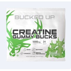BUCKED UP, PREMIUM, креатин, со вкусом тропического грома, 96 мармеладок
