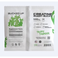 BUCKED UP, PREMIUM, креатин, со вкусом тропического грома, 96 мармеладок